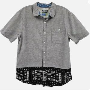 NWT PACSUN Modern Amusement Men’s Button Down Linen/Cotton Shirt